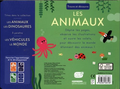 Produktbild: Les animaux : des pages &agrave; d&eacute;plier et des volets &agrave; soulever