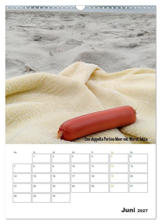 Produktbild: Ist mir Wurst Kalender (Wandkalender 2027 DIN A3 hoch), CALVENDO Monatskalender