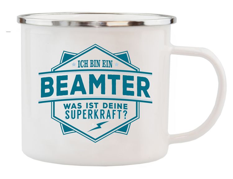 Produktbild: HTI-Living Echter Kerl Emaille Becher Echter Kerl Emaille Becher
