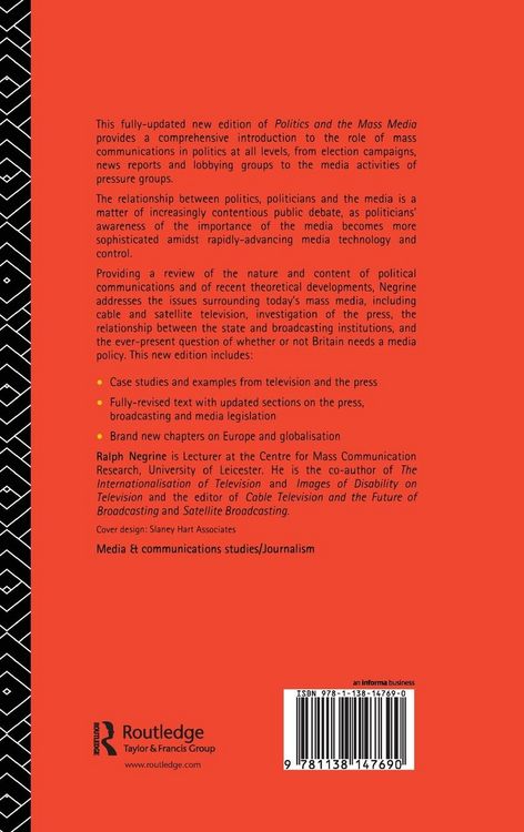 Produktbild: Politics and the Mass Media in Britain