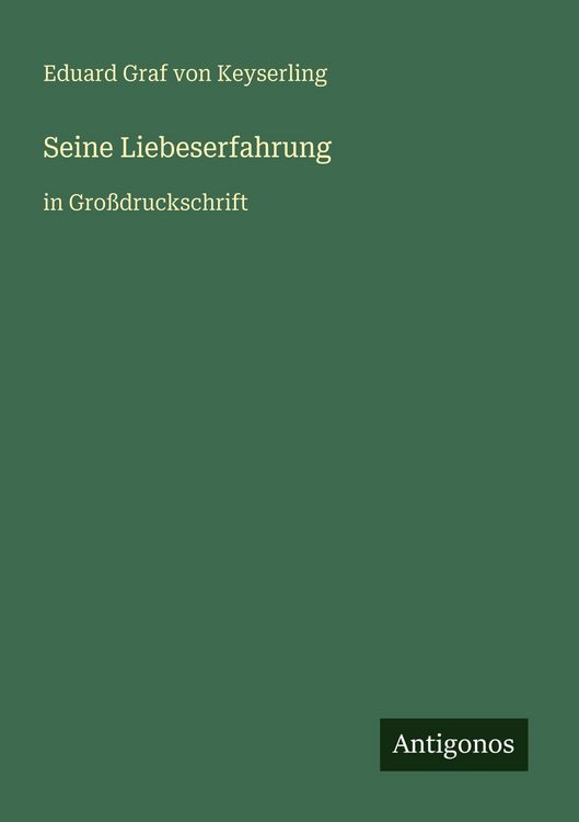 Produktbild: Seine Liebeserfahrung