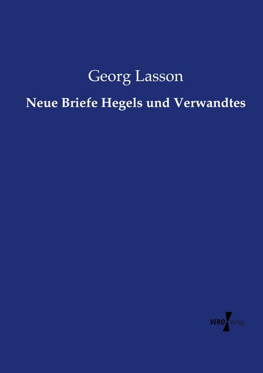 Produktbild: Neue Briefe Hegels und Verwandtes