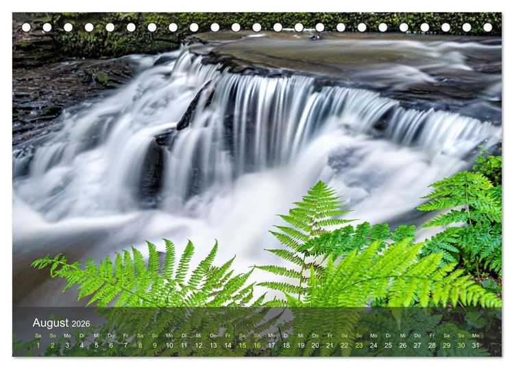 Produktbild: Idyllische Wasserwelten (Tischkalender 2026 DIN A5 quer), CALVENDO Monatskalender