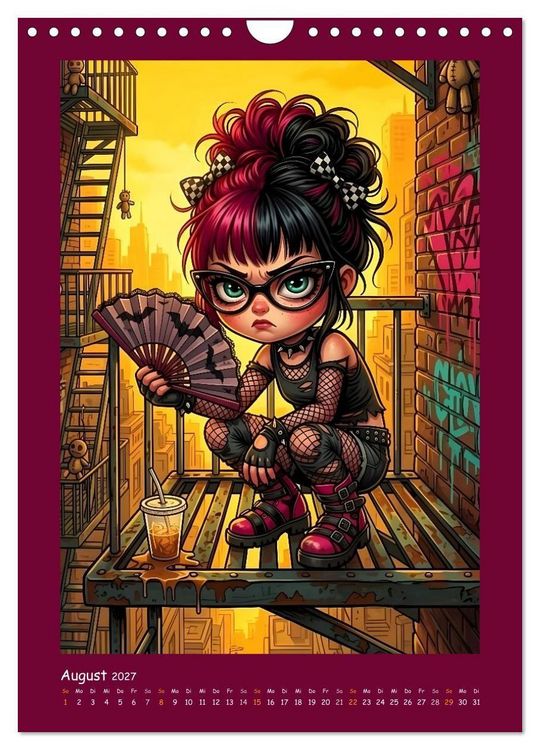 Produktbild: Fabulous Dolls - Gothic-G&ouml;res Abenteuer (Wandkalender 2027 DIN A4 hoch), CALVENDO Monatskalender