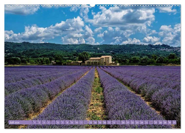 Produktbild: Ein Sommer in der Provence: Luberon und Vaucluse (Wandkalender 2026 DIN A2 quer), CALVENDO Monatskalender