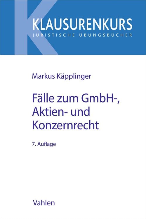 Produktbild: F&auml;lle zum GmbH-, Aktien- und Konzernrecht