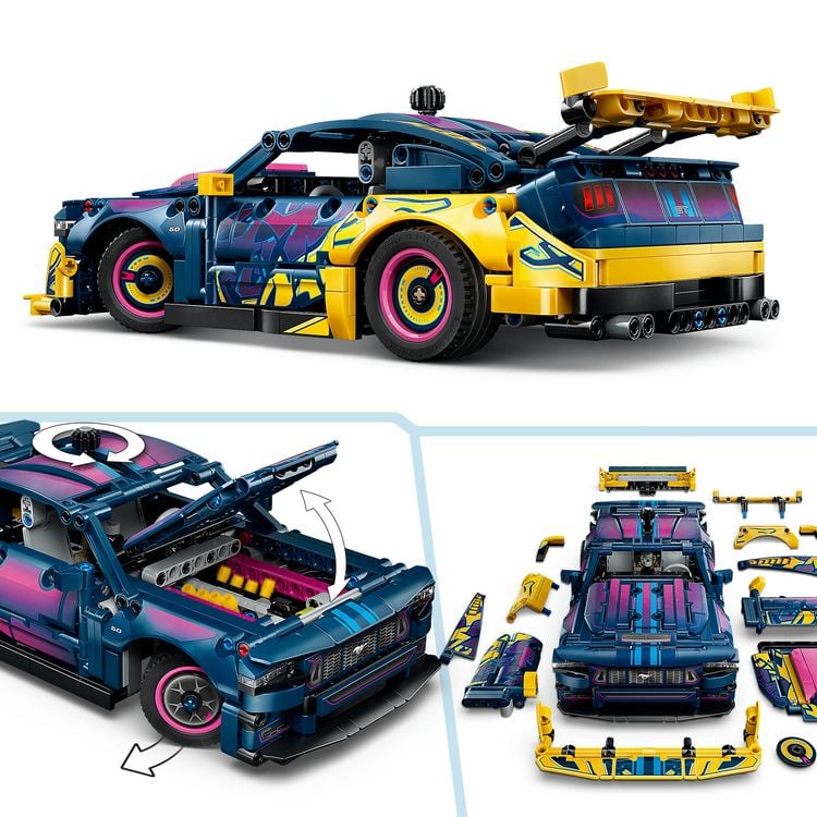 Produktbild: LEGO Technic 42236 Ford Mustang GT Auto aus der Tuning-Werkstatt, anpassbares Spielzeugauto