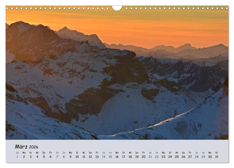 Produktbild: Gipfel Blicke (Wandkalender 2026 DIN A3 quer), CALVENDO Monatskalender