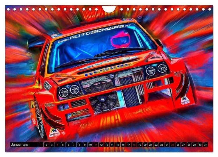 Produktbild: Automobil Voiture Car (Wandkalender 2026 DIN A4 quer), CALVENDO Monatskalender