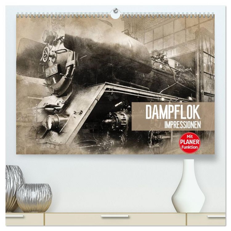 Produktbild: Dampflok Impressionen (hochwertiger Premium Wandkalender 2026 DIN A2 quer), Kunstdruck in Hochglanz