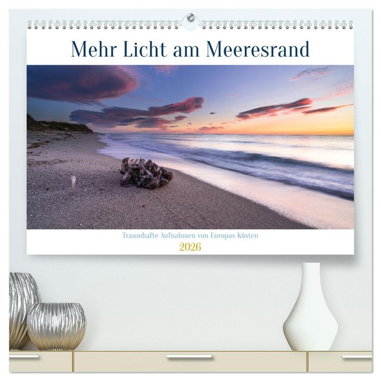 Produktbild: Mehr Licht am Meeresrand (hochwertiger Premium Wandkalender 2026 DIN A2 quer), Kunstdruck in Hochglanz