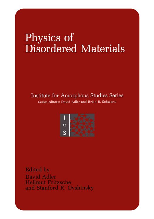 Produktbild: Physics of Disordered Materials