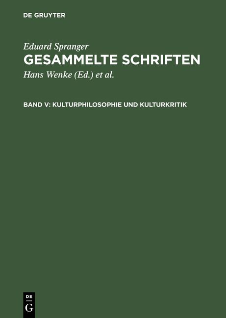 Produktbild: Kulturphilosophie und Kulturkritik