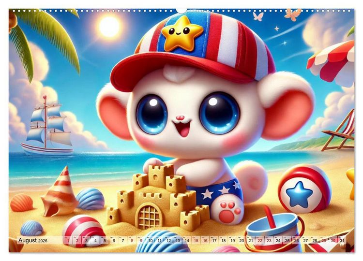 Produktbild: Buddy Stars - Abenteuer f&uuml;r Kinder (hochwertiger Premium Wandkalender 2026 DIN A2 quer), Kunstdruck in Hochglanz
