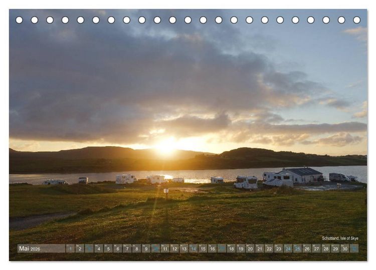 Produktbild: Vanlife - Leben, fahren, frei sein mit dem Wohnmobil (Tischkalender 2026 DIN A5 quer), CALVENDO Monatskalender