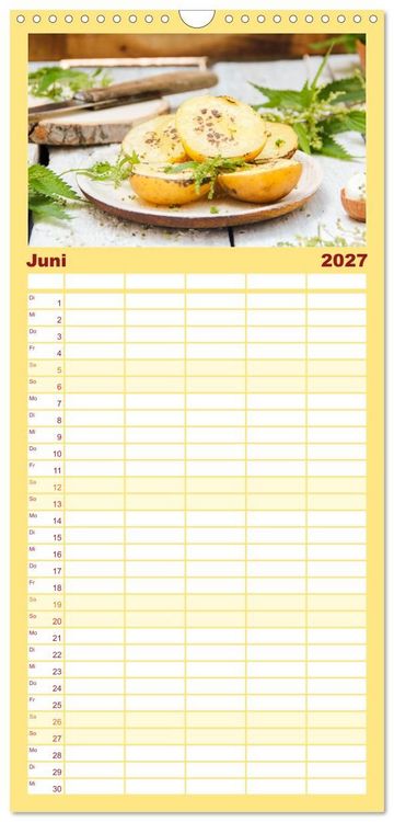 Produktbild: Familienplaner 2027 - K&ouml;stliche Brennnessel mit 5 Spalten (Wandkalender, 21 x 45 cm) CALVENDO
