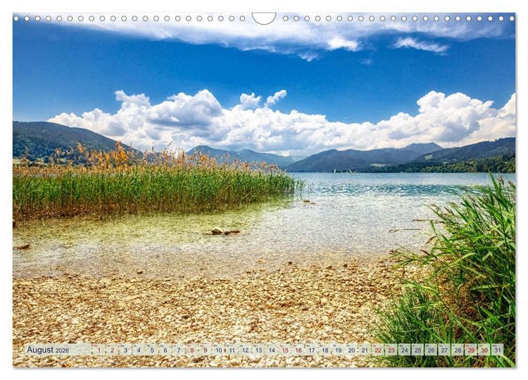 Produktbild: Malerischer Tegernsee (Wandkalender 2026 DIN A3 quer), CALVENDO Monatskalender