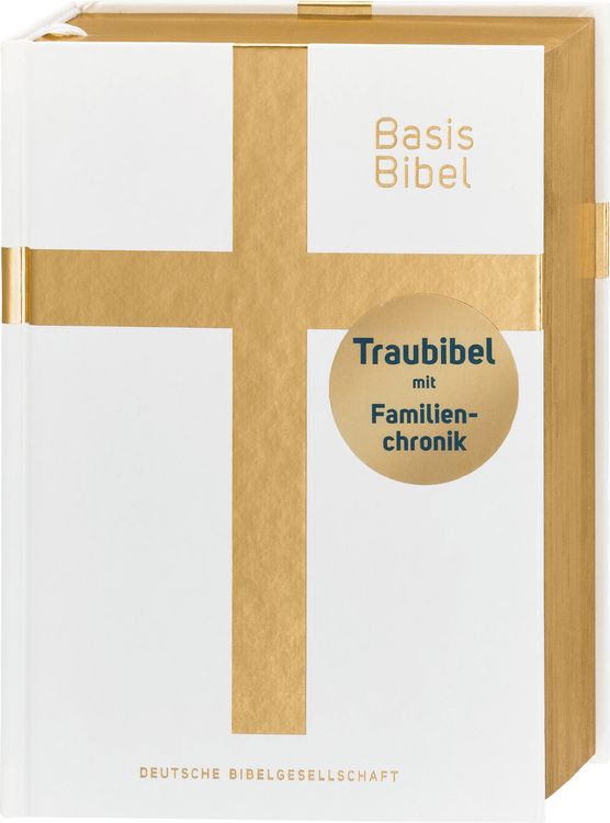 Produktbild: BasisBibel. Die Kompakte. Traubibel. Das Geschenk zur Hochzeit: Bibel mit edlem Farbschnitt, Familienchronik und Widmungsblatt. Moderne Bibel&uuml;bersetzung. Vollbibel mit Altem und Neuen Testament