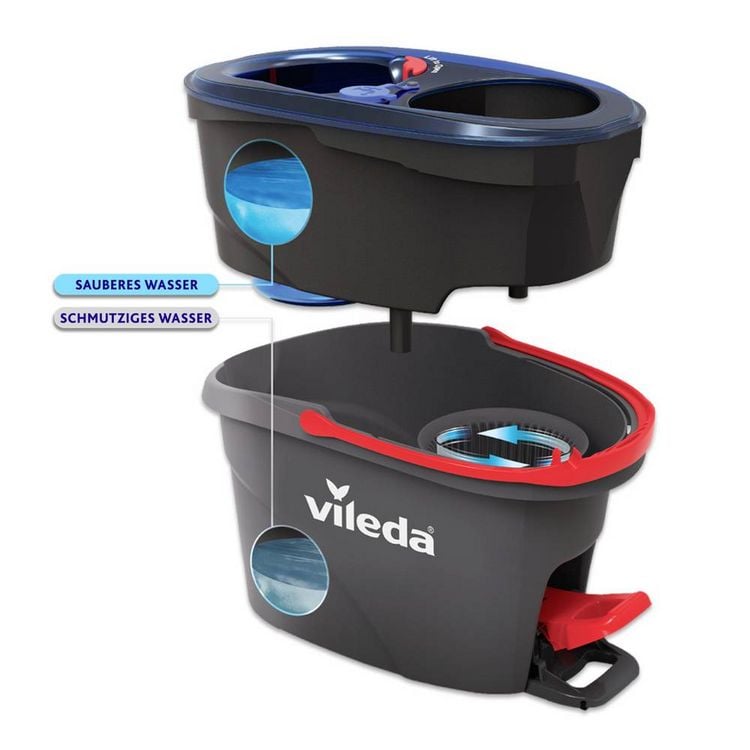 Produktbild: Vileda 178333 H2PRO Spin Mop Bodenwischer 1St.