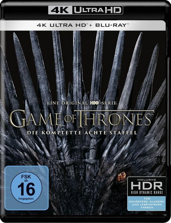 Produktbild: Game of Thrones - Staffel 8 (3 Blu-ray 4K Ultra HD + 3 Blu-ray 2D)