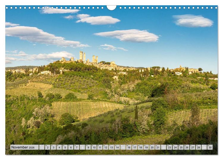 Produktbild: Wundersch&ouml;ne Toskana (Wandkalender 2026 DIN A3 quer), CALVENDO Monatskalender
