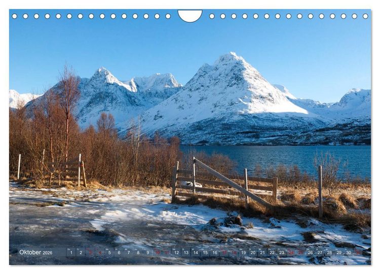 Produktbild: Lyngener Alpen Nord-Norwegen (Wandkalender 2026 DIN A4 quer), CALVENDO Monatskalender