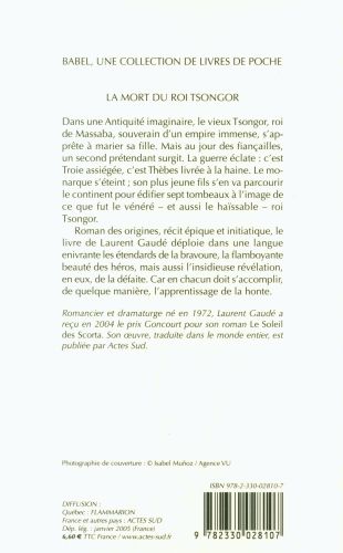 Produktbild: La mort du roi Tsongor