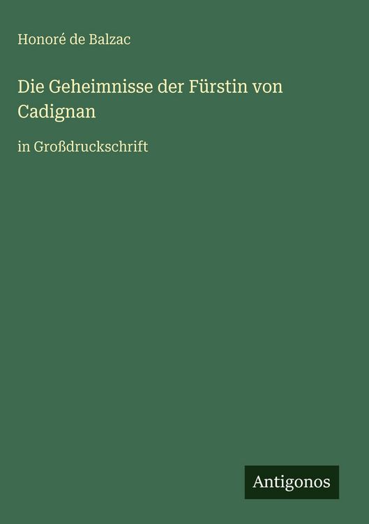 Produktbild: Die Geheimnisse der F&uuml;rstin von Cadignan
