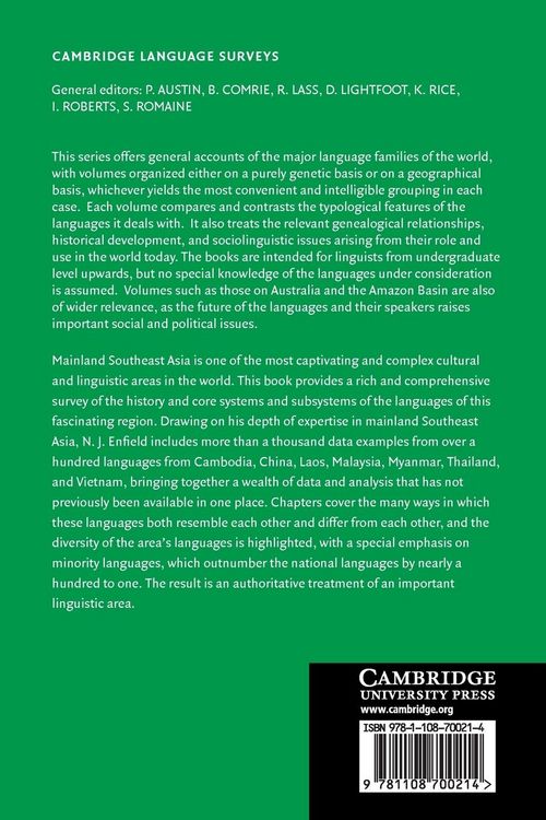 Produktbild: The Languages of Mainland Southeast Asia