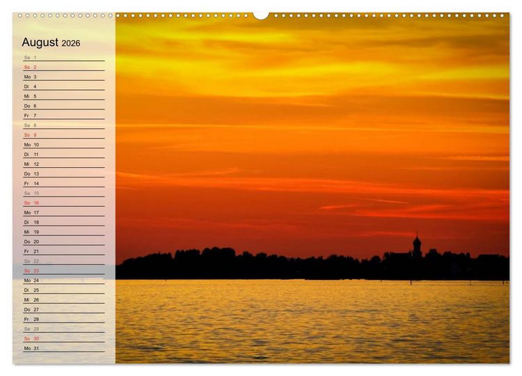 Produktbild: Unterwegs am Bodensee (hochwertiger Premium Wandkalender 2026 DIN A2 quer), Kunstdruck in Hochglanz