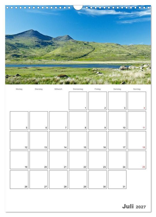 Produktbild: Schottland f&uuml;r Naturliebhaber (Wandkalender 2027 DIN A3 hoch), CALVENDO Monatskalender