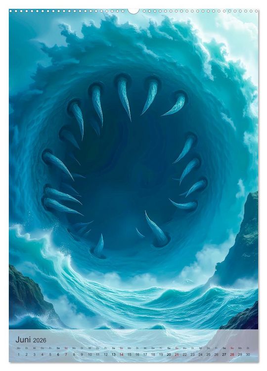 Produktbild: Griechische Mythologie - G&ouml;tter, Helden und Monster (hochwertiger Premium Wandkalender 2026 DIN A2 hoch), Kunstdruck in Hochglanz