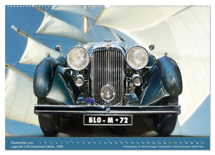 Produktbild: Oldtimer auf 5 Kontinenten (Wandkalender 2026 DIN A2 quer), CALVENDO Monatskalender