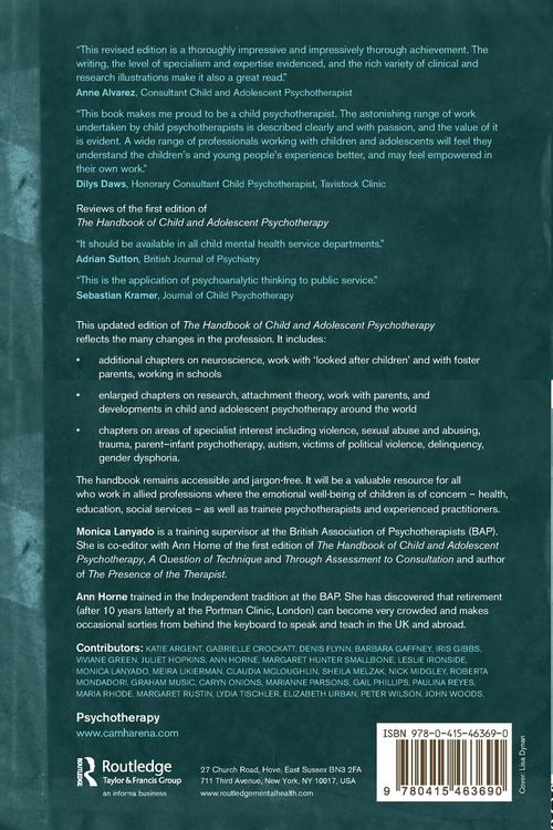 Produktbild: The Handbook of Child and Adolescent Psychotherapy