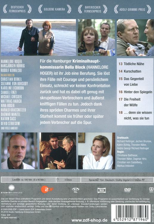 Produktbild: Bella Block - Box 3 (Fall 13-18) [3 DVDs]