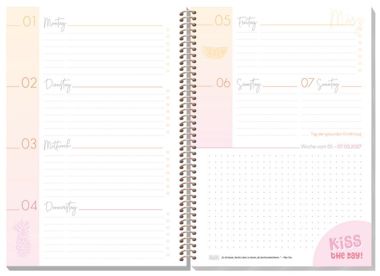 Produktbild: H&auml;fft College-Timer - Sch&uuml;lerkalender A5 26/27