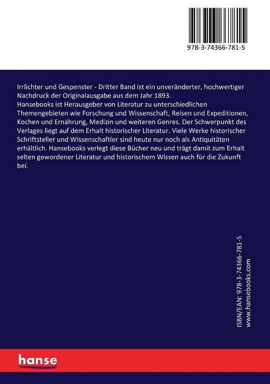 Produktbild: Irrlichter und Gespenster