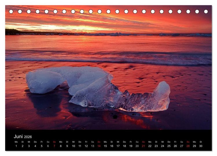 Produktbild: Island (Tischkalender 2026 DIN A5 quer), CALVENDO Monatskalender