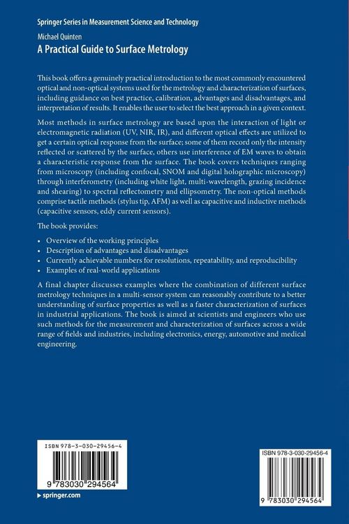 Produktbild: A Practical Guide to Surface Metrology