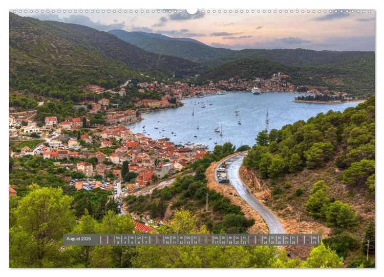 Produktbild: Vis Kroatien - Romantische Insel der Adria (Wandkalender 2026 DIN A2 quer), CALVENDO Monatskalender