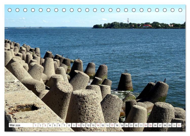 Produktbild: Pillau - Baltijsk. Russlands Tor zur Welt (Tischkalender 2026 DIN A5 quer), CALVENDO Monatskalender
