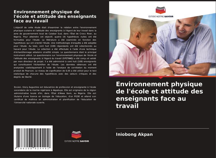 Produktbild: Environnement physique de l'&eacute;cole et attitude des enseignants face au travail