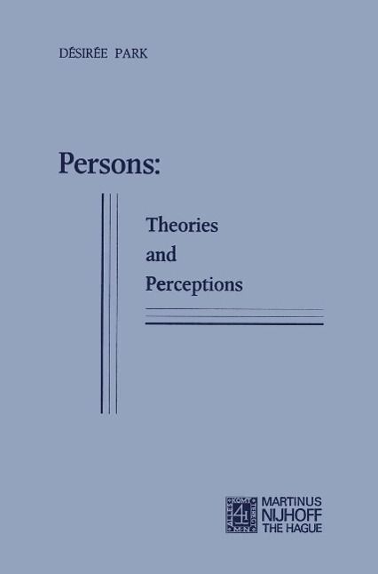 Produktbild: Persons: Theories and Perceptions