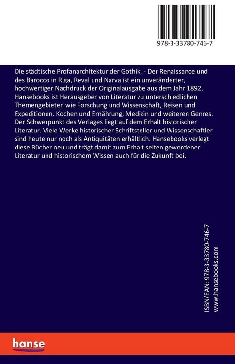 Produktbild: Die st&auml;dtische Profanarchitektur der Gothik,