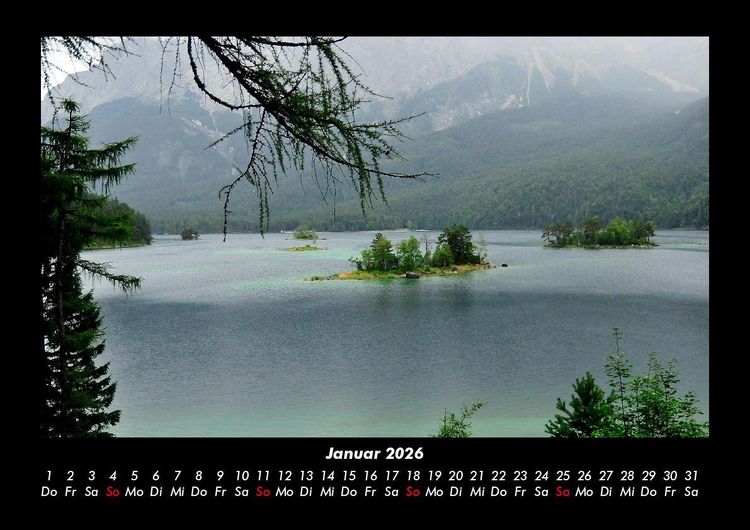 Produktbild: Die Seen der Erde 2026 Fotokalender DIN A3