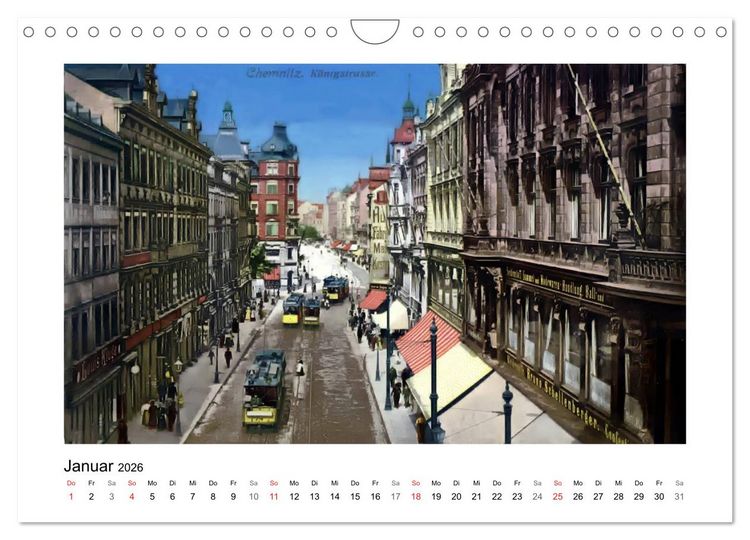 Produktbild: Gr&uuml;&szlig;e aus Chemnitz (Wandkalender 2026 DIN A4 quer), CALVENDO Monatskalender