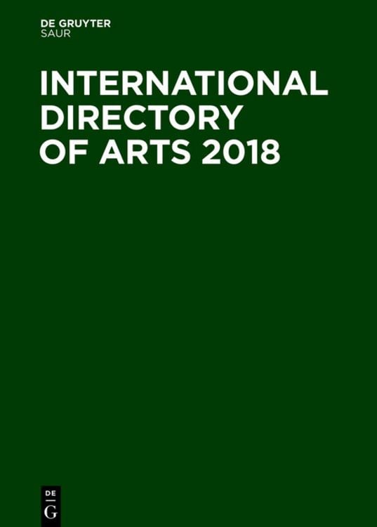 Produktbild: International Directory of Arts 2018