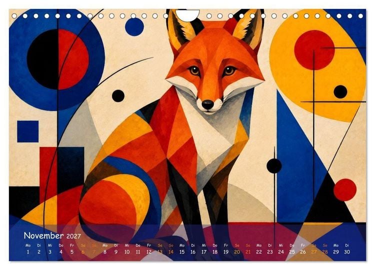 Produktbild: Ein bunter Zoo im Kinderzimmer (Wandkalender 2027 DIN A4 quer), CALVENDO Monatskalender