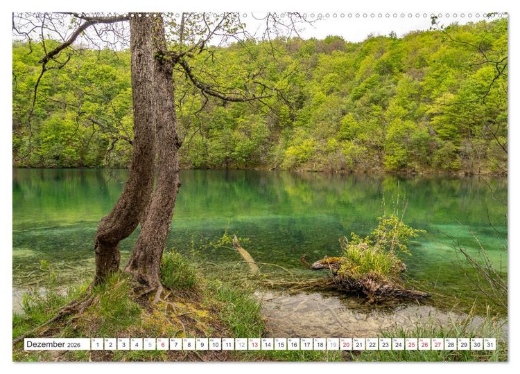 Produktbild: Welterbe in Kroatien - Plitvicer Seen (Wandkalender 2026 DIN A2 quer), CALVENDO Monatskalender