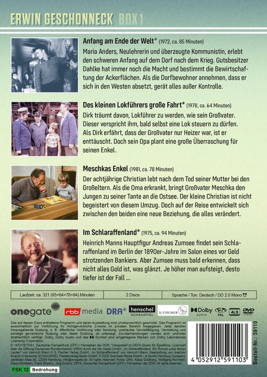 Produktbild: Erwin Geschonneck - Box 1 [2 DVDs]